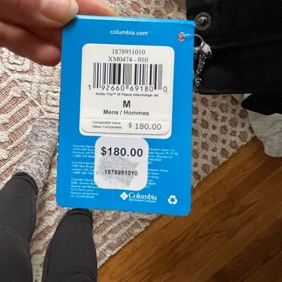 Columbia Arctic Trip Black Fleece Jacket - Picture 4 of 4